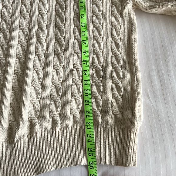J Crew Cream Cable-Knit Zip Up Sweater - Picture 15 of 17
